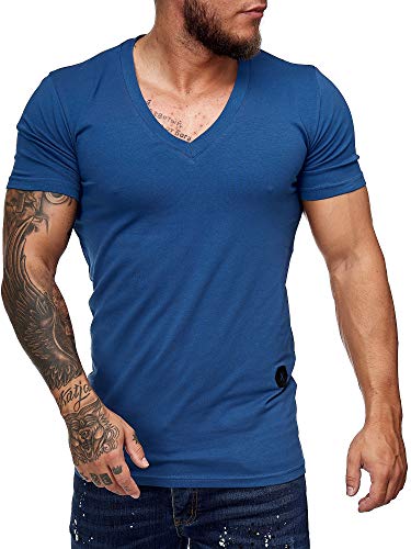 Code47 Herren T Shirt Poloshirt Polo Longsleeve Kurzarm Shirt Modell 8031 Blau M von Code47