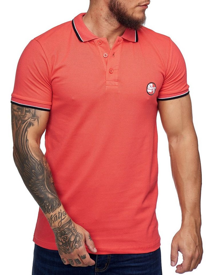 Code47 T-Shirt Code47 Herren Poloshirt Polohemd Basic Kurzarm Einfarbig Slim Fit (1-tlg) von Code47