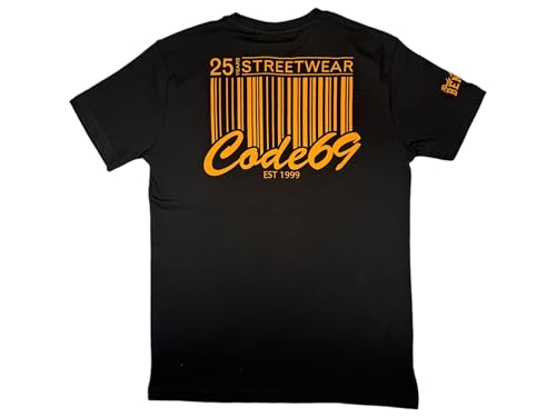 BENLEE X Code 69 T-Shirt 25 Years Streetwear (DE/NL/SE/PL, Alphanumerisch, M, Regular, Regular, Standard, Schwarz) von Code69
