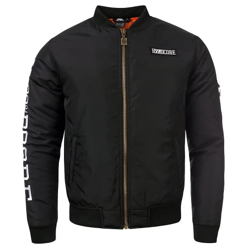 Code69 100% HARDCORE Herren Bomberjacke Classic, Schwarz, XXL Code69 100% HARDCORE Herren Bomberjacke Classic, Schwarz, XXL von Code69