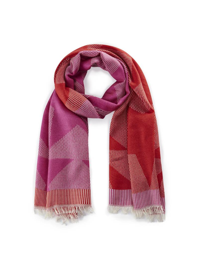 Beidseitig tragbarer Schal mit Stern-Muster pink - Gr. - one size von Codello Lifestyle Accessories GmbH
