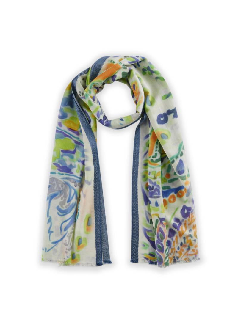 Feiner Schal aus Baumwoll-Modal-Mix mit Paisley-Muster blau - Gr. - one size von Codello Lifestyle Accessories GmbH