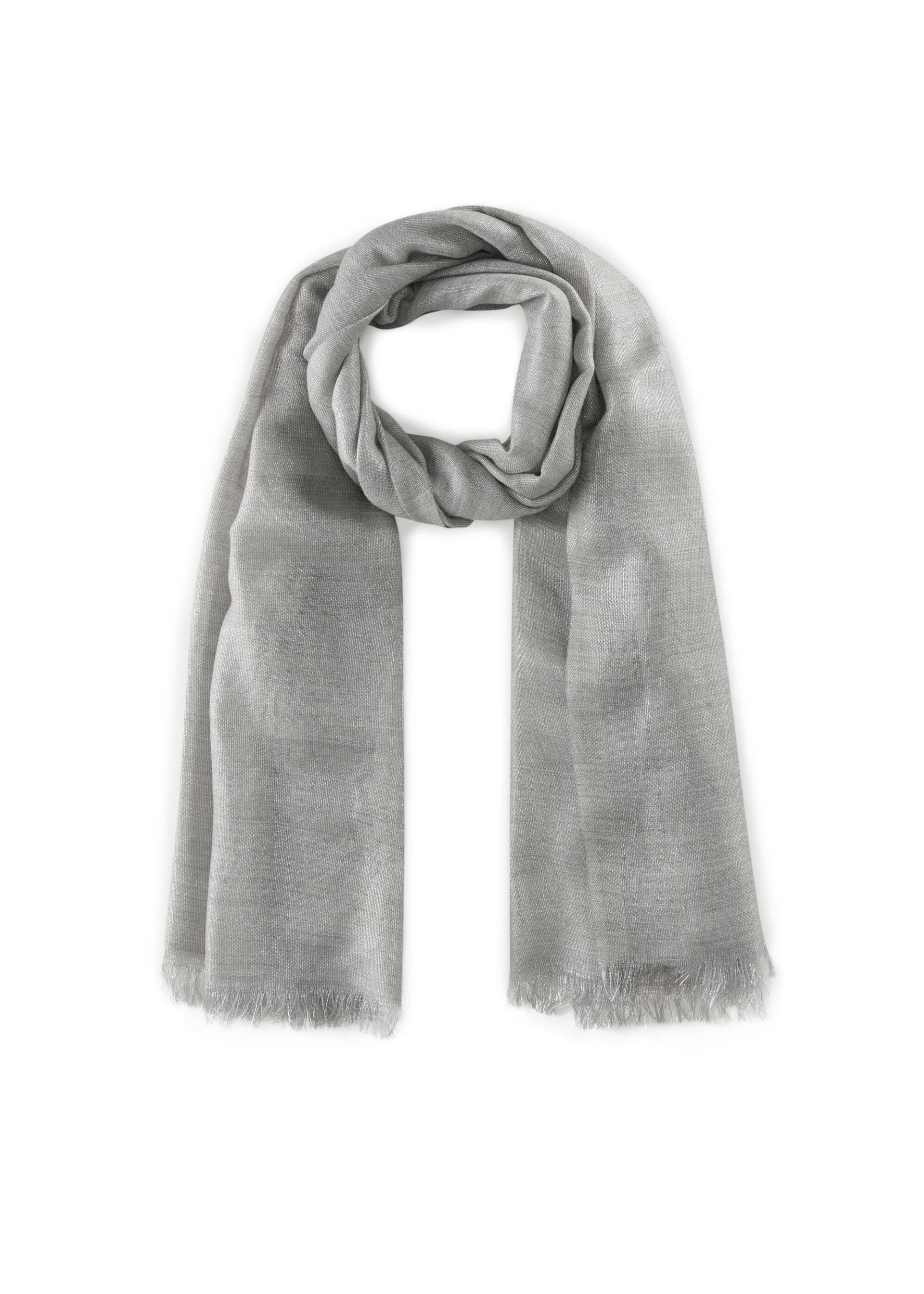 Feiner Schal aus weicher Woll-Mischung mit Lurex grau - Gr. - one size von Codello Lifestyle Accessories GmbH