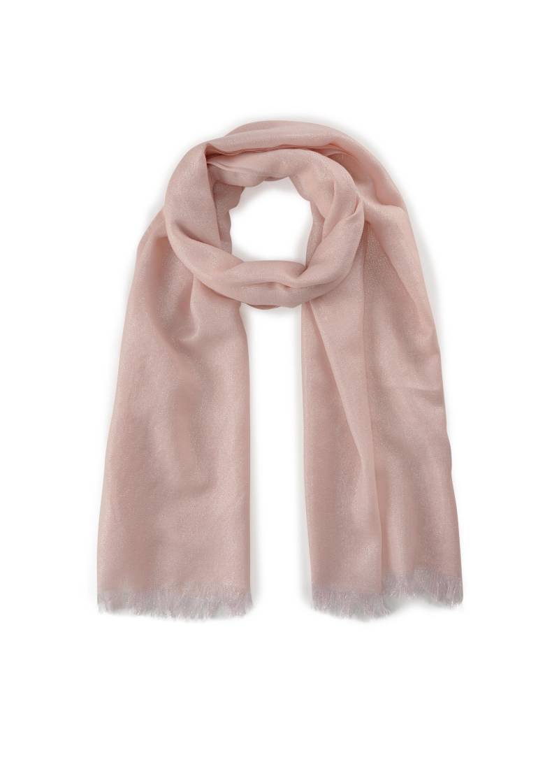 Feiner Schal aus weicher Woll-Mischung mit Lurex rosa - Gr. - one size von Codello Lifestyle Accessories GmbH
