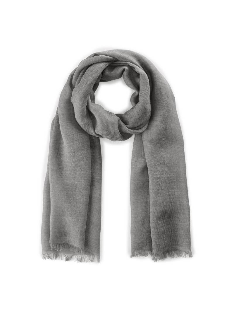 Feiner Schal aus weicher Woll-Mischung mit Metallikgarn grau - Gr. - one size von Codello Lifestyle Accessories GmbH