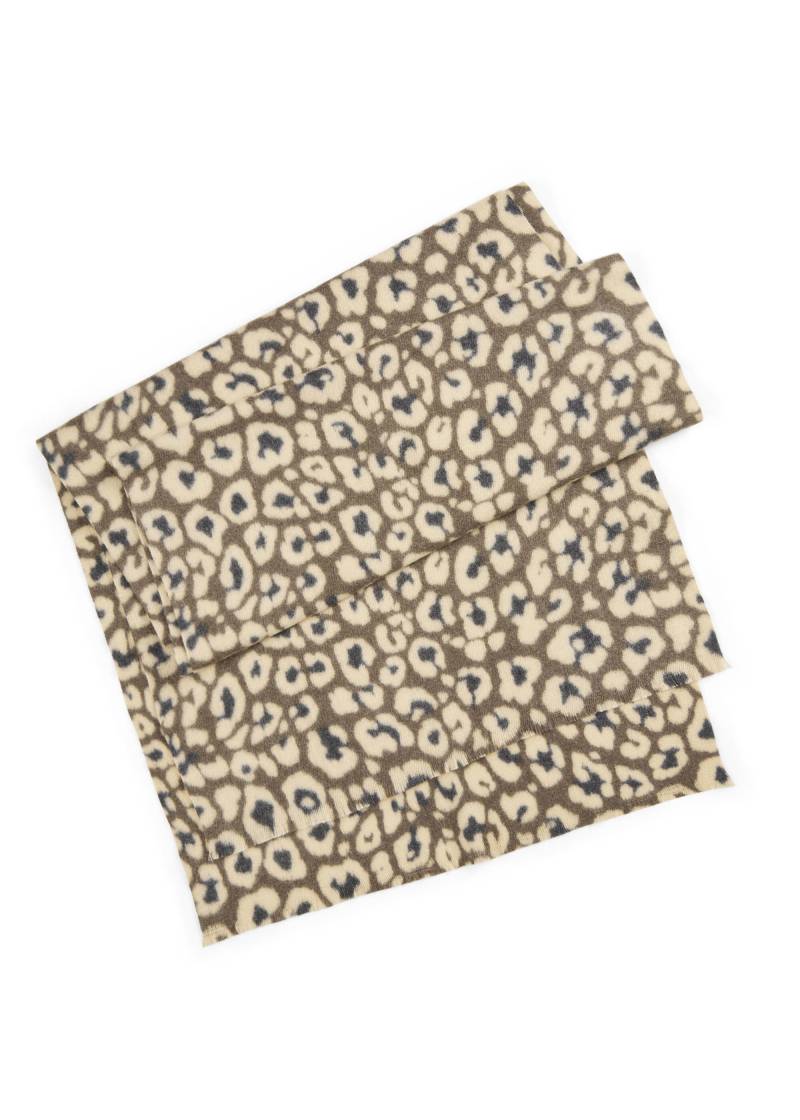Kaschmirweicher Schal mit Fellmuster braun - Gr. - one size von Codello Lifestyle Accessories GmbH