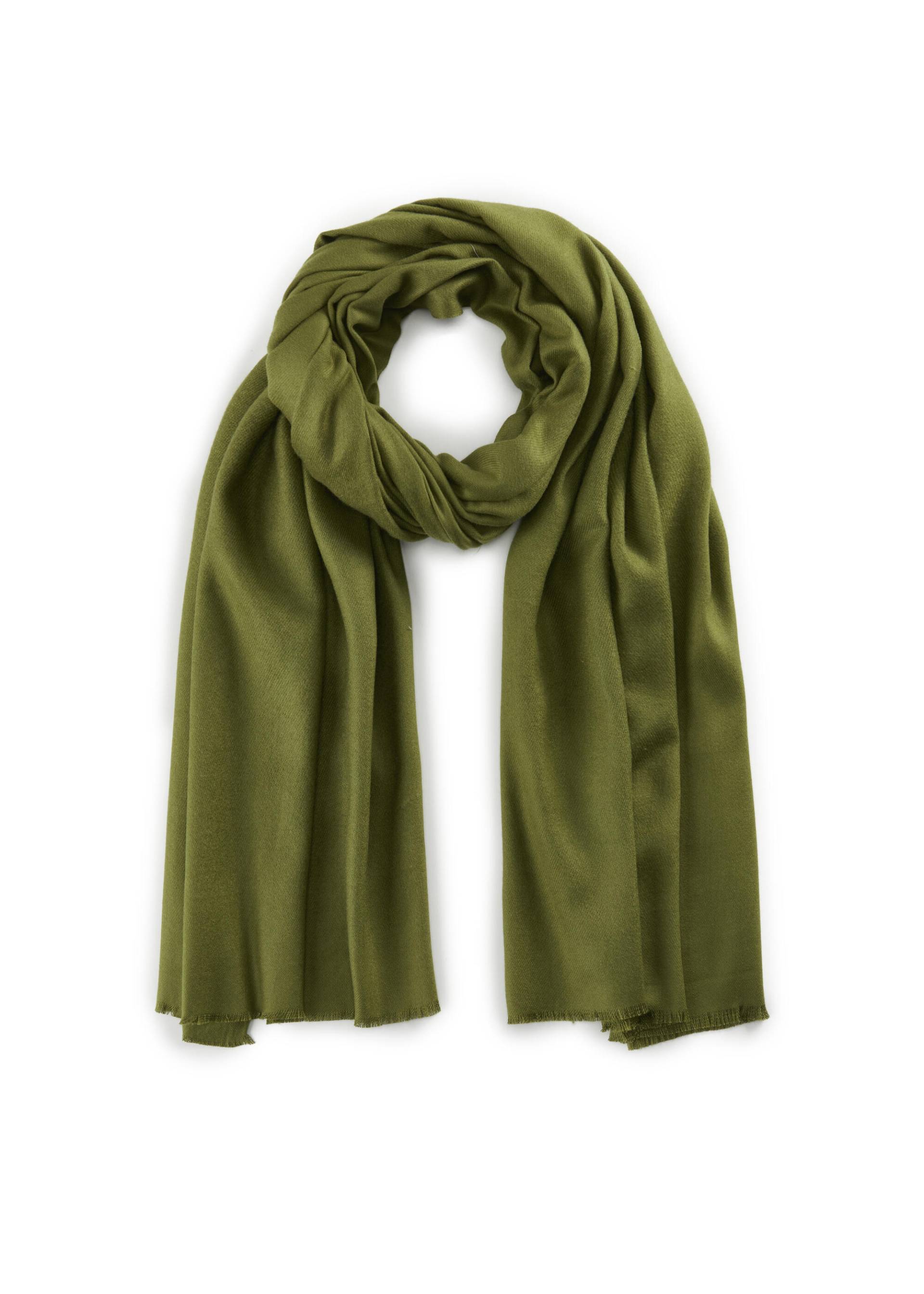 Kaschmirweicher Schal mit feinem Viskose-Glanz grün - Gr. - one size von Codello Lifestyle Accessories GmbH
