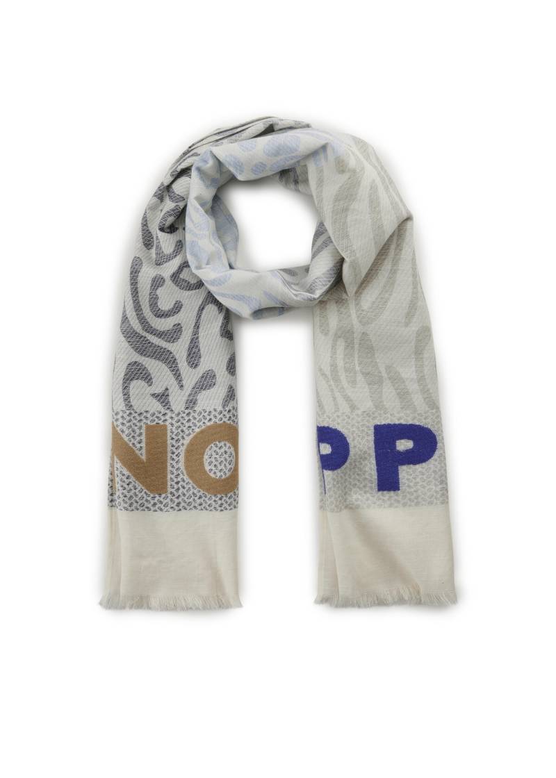 Leichter Schal aus Baumwollmischung mit Leoparden-Muster blau - Gr. - one size von Codello Lifestyle Accessories GmbH