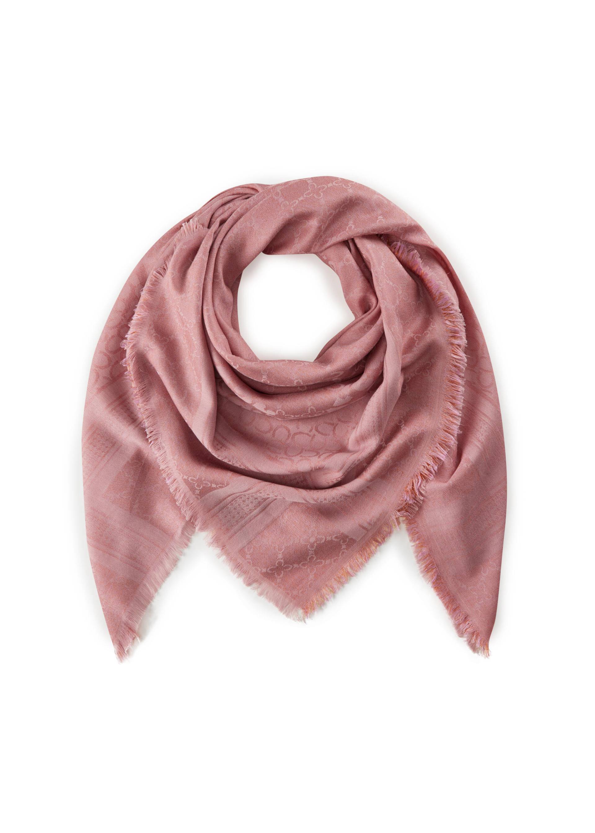 Premium Tuch aus feiner Baumwollmischung mit Monogramm-Muster rosa - Gr. - one size von Codello Lifestyle Accessories GmbH