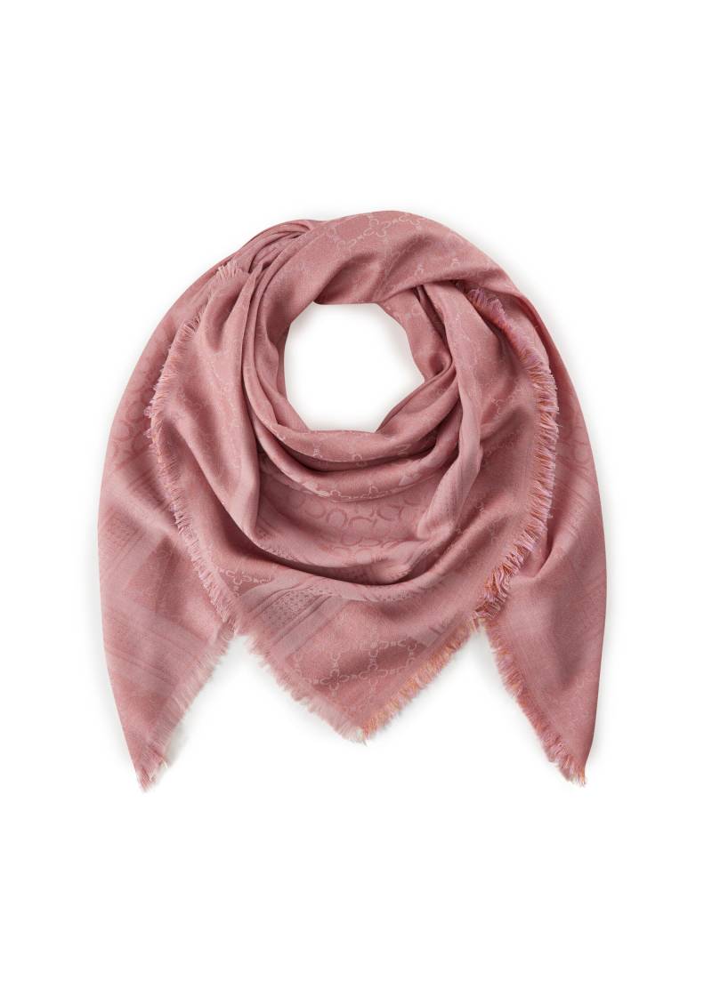 Premium Tuch aus feiner Baumwollmischung mit Monogramm-Muster rosa - Gr. - one size von Codello Lifestyle Accessories GmbH