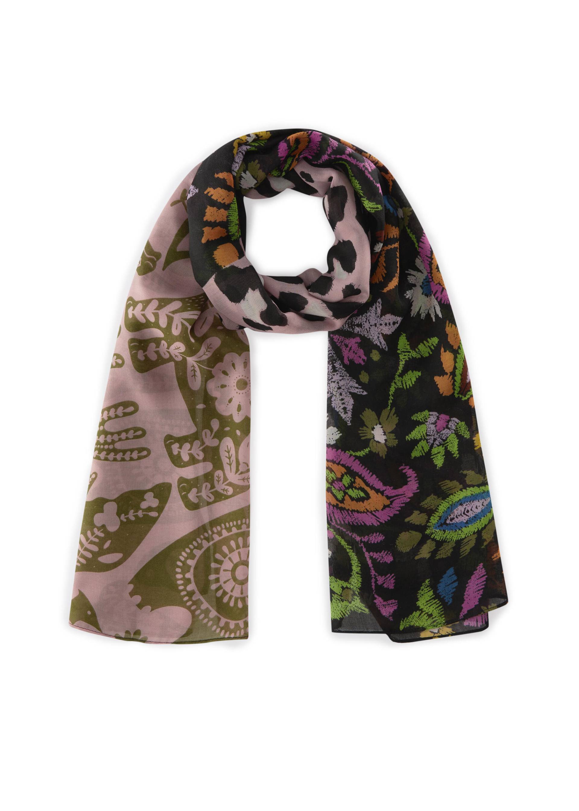 Schal aus recyceltem Polyester im Muster-Mix rosa - Gr. - one size von Codello Lifestyle Accessories GmbH