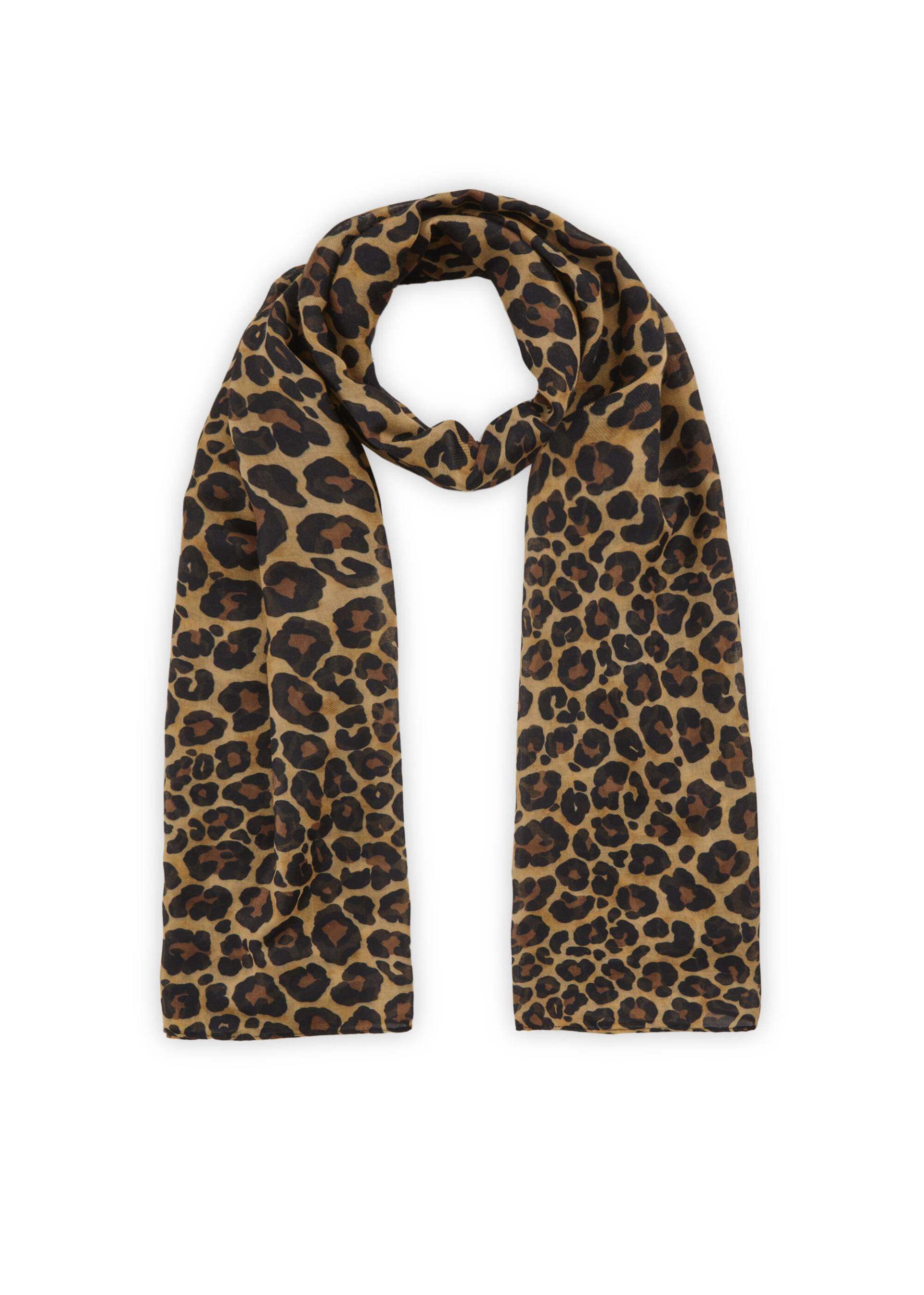 Schal aus recyceltem Polyester mit Leomuster braun - Gr. - one size von Codello Lifestyle Accessories GmbH