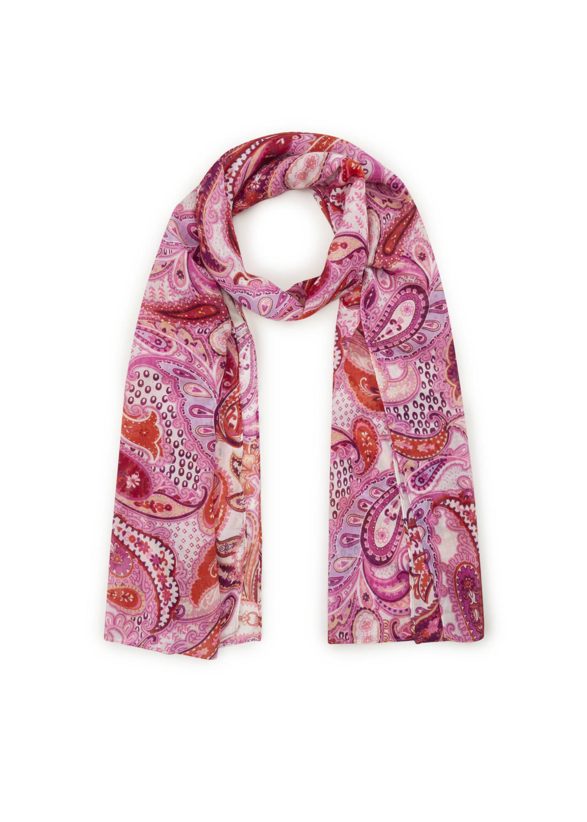 Schal aus recyceltem Polyester mit Paisley-Muster pink - Gr. - one size von Codello Lifestyle Accessories GmbH