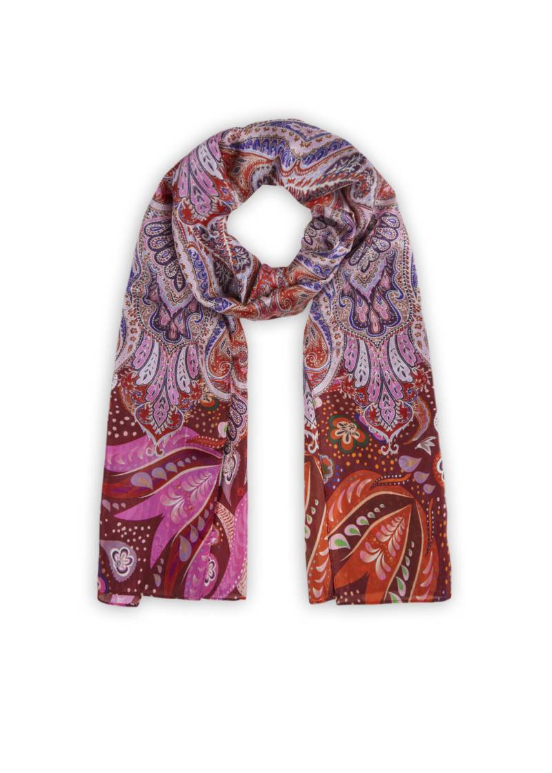 Schal aus reiner Seide mit Paisleymuster pink - Gr. - one size von Codello Lifestyle Accessories GmbH