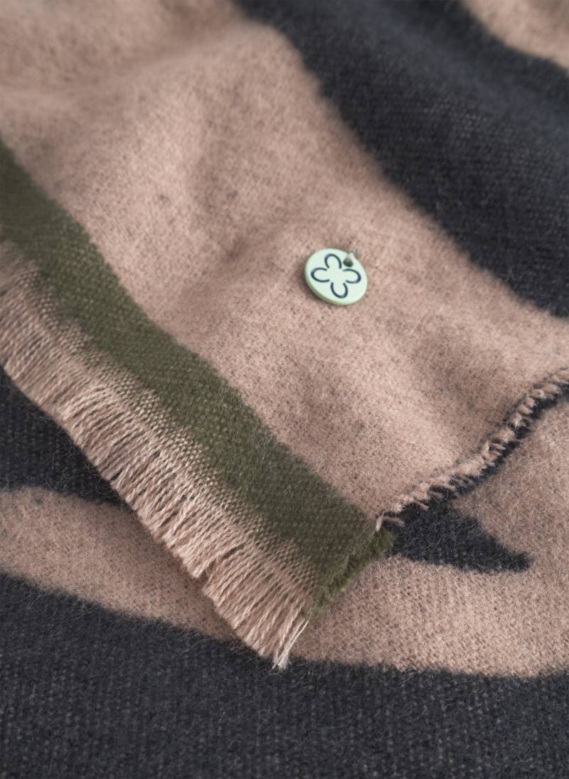 Schal aus softem Acryl mit PEACE ON EARTH-Quote beige - Gr. - one size von Codello Lifestyle Accessories GmbH