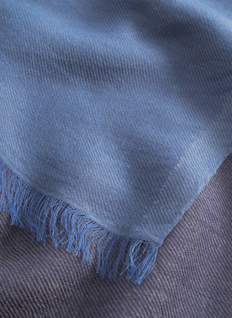 Schal aus weicher Wollmischung mit Colourblocking-Streifen blau - Gr. - one size von Codello Lifestyle Accessories GmbH