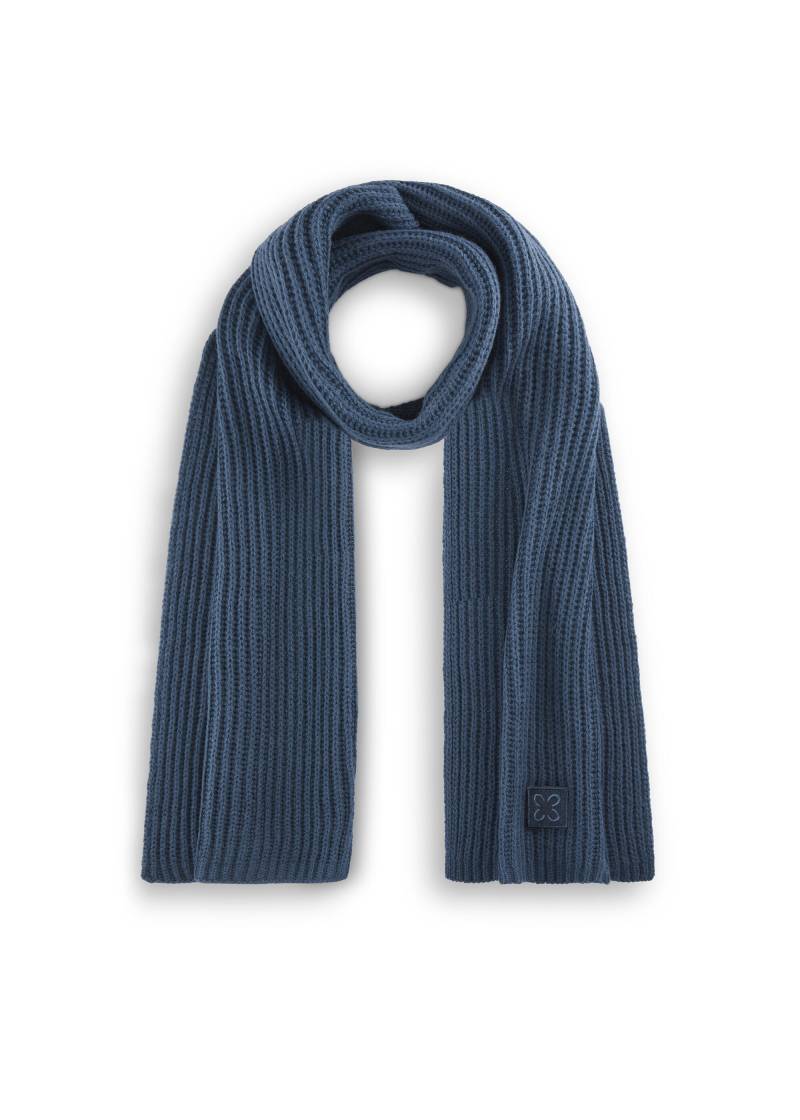 Schal in weicher Wollmischung aus Rippenstrick blau - Gr. - one size von Codello Lifestyle Accessories GmbH