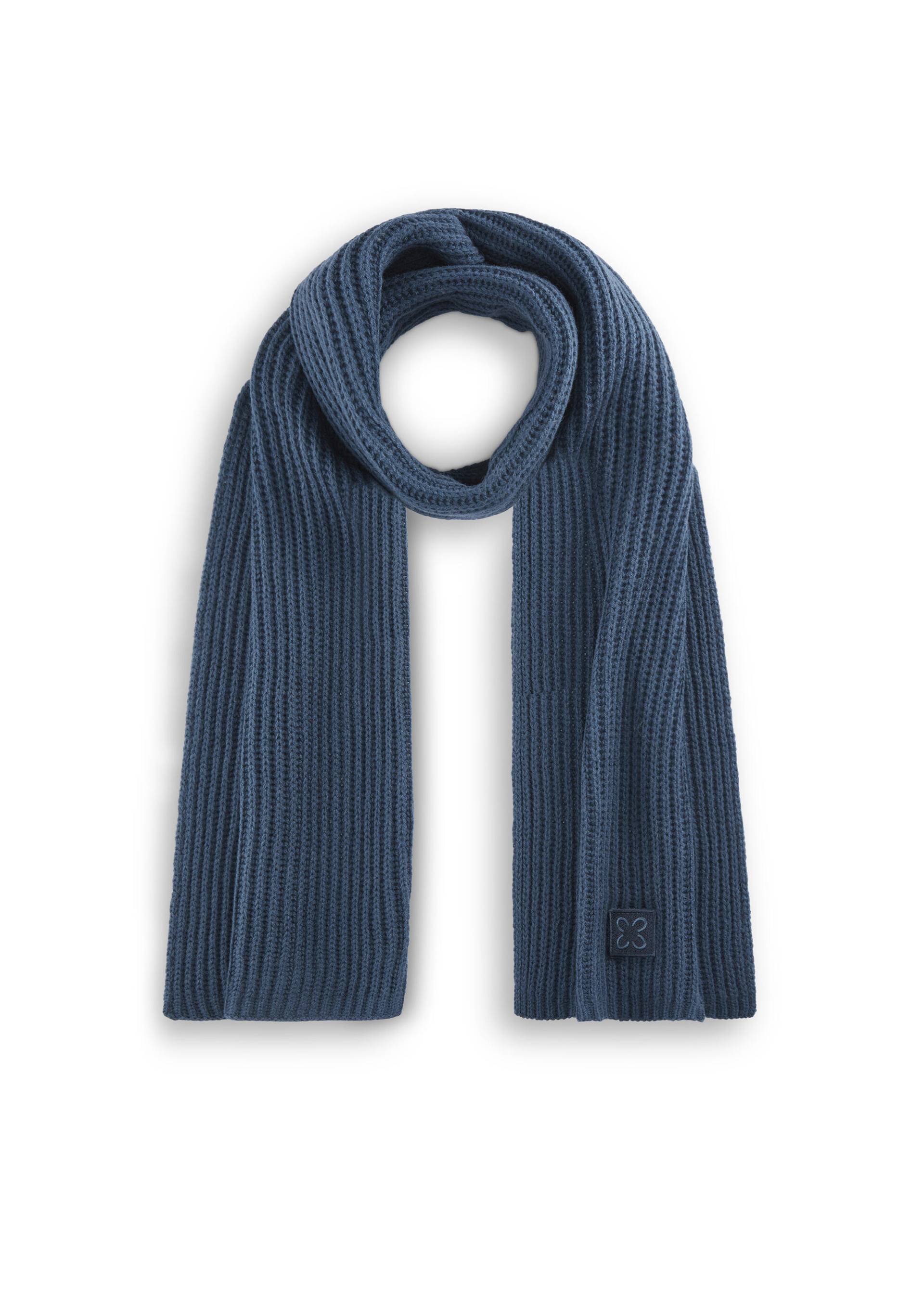 Schal in weicher Wollmischung aus Rippenstrick blau - Gr. - one size von Codello Lifestyle Accessories GmbH