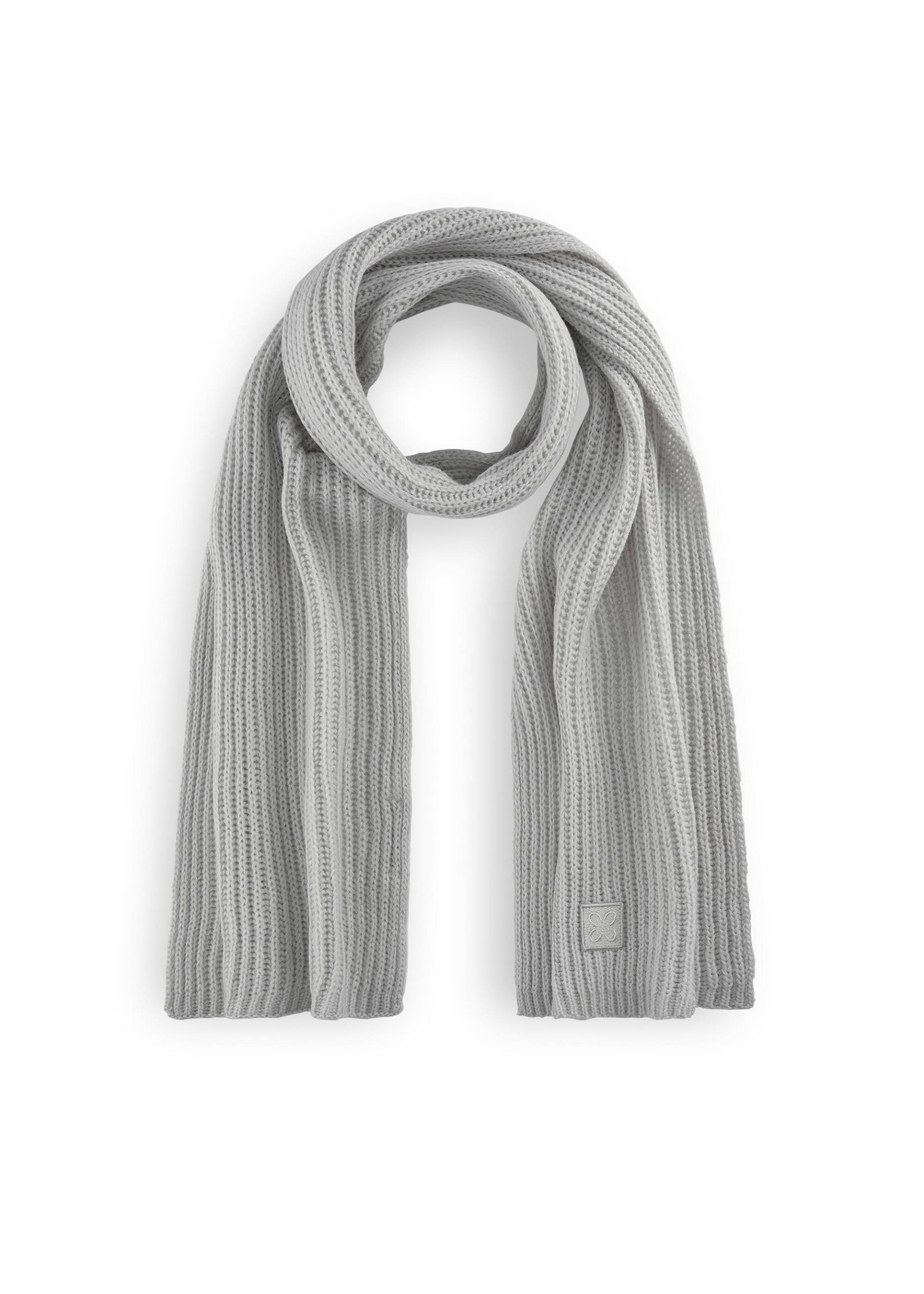 Schal in weicher Wollmischung aus Rippenstrick grau - Gr. - one size von Codello Lifestyle Accessories GmbH