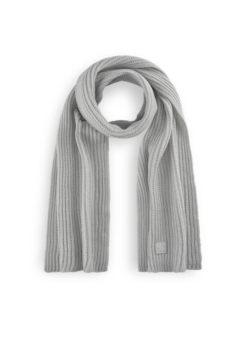 Schal in weicher Wollmischung aus Rippenstrick grau - Gr. - one size von Codello Lifestyle Accessories GmbH