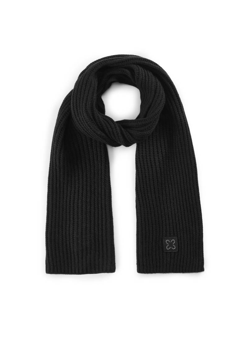 Schal in weicher Wollmischung aus Rippenstrick schwarz - Gr. - one size von Codello Lifestyle Accessories GmbH