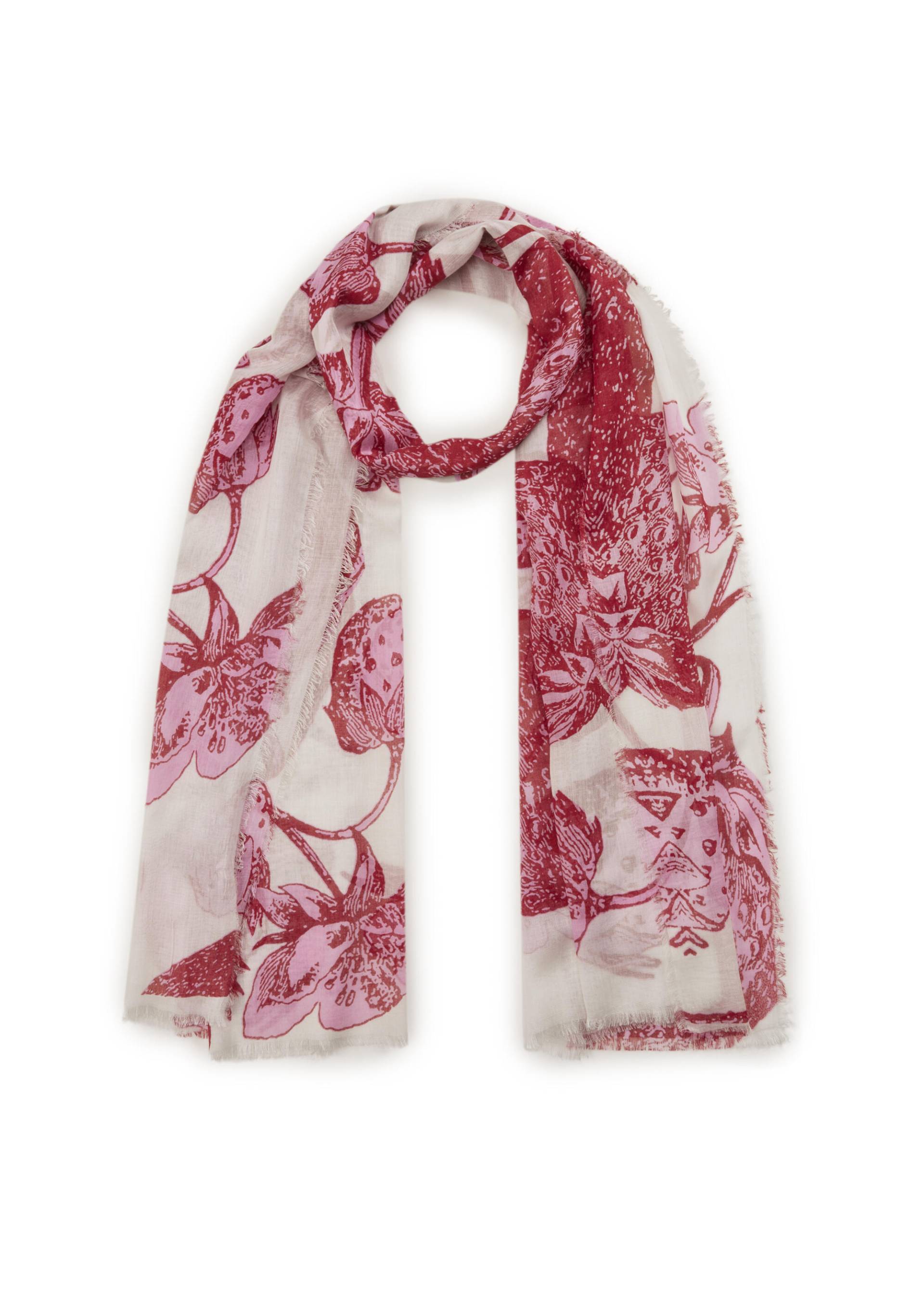 Softer Schal aus feinem Bambus mit Erdbeer-Muster rot - Gr. - one size von Codello Lifestyle Accessories GmbH