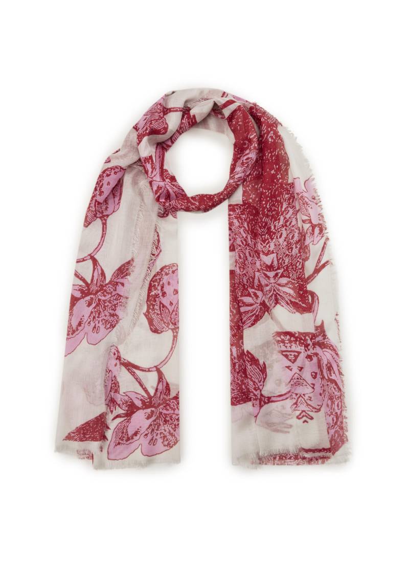 Softer Schal aus feinem Bambus mit Erdbeer-Muster rot - Gr. - one size von Codello Lifestyle Accessories GmbH