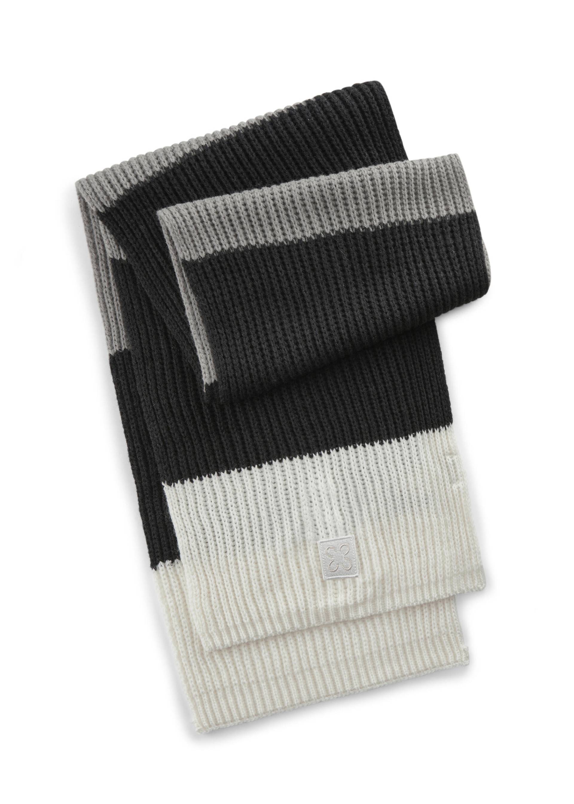 Strickschal aus weicher Wollmischung mit modischen Blockstreifen schwarz - Gr. - one size von Codello Lifestyle Accessories GmbH