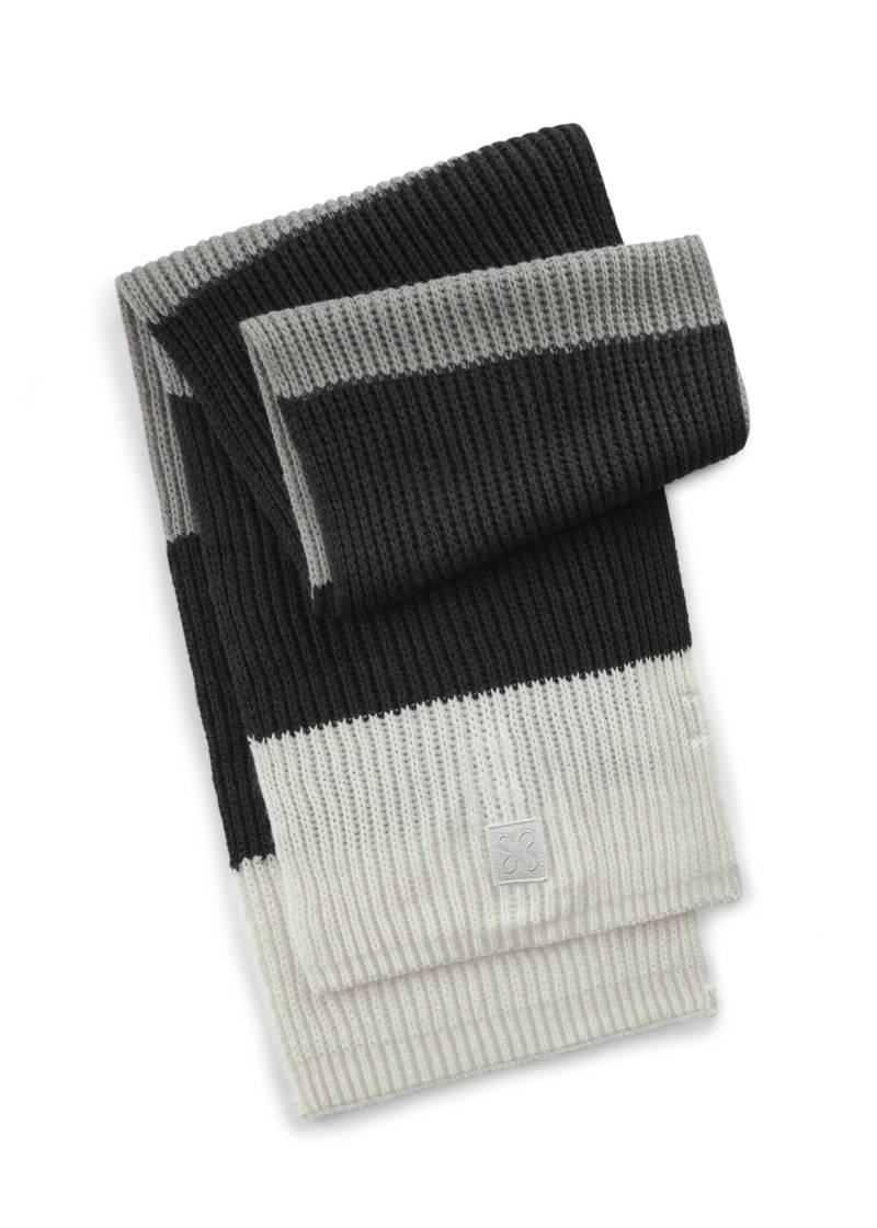 Strickschal aus weicher Wollmischung mit modischen Blockstreifen schwarz - Gr. - one size von Codello Lifestyle Accessories GmbH
