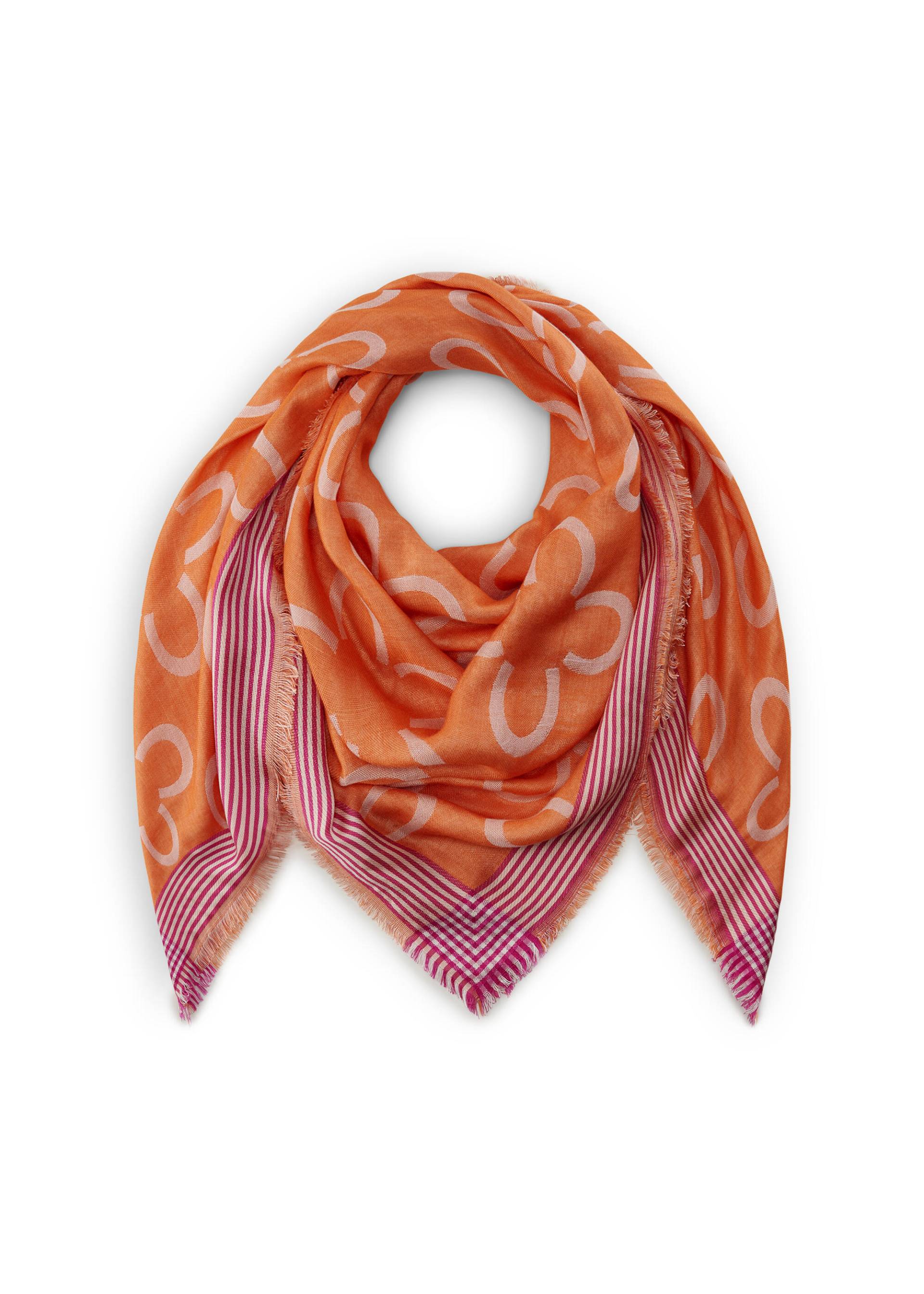 Tuch aus edler Viskose mit Logo-Flowers orange - Gr. - one size von Codello Lifestyle Accessories GmbH