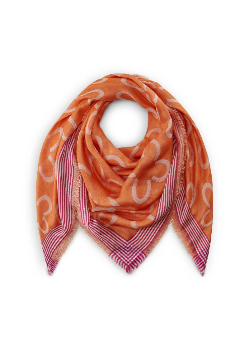 Tuch aus edler Viskose mit Logo-Flowers orange - Gr. - one size von Codello Lifestyle Accessories GmbH