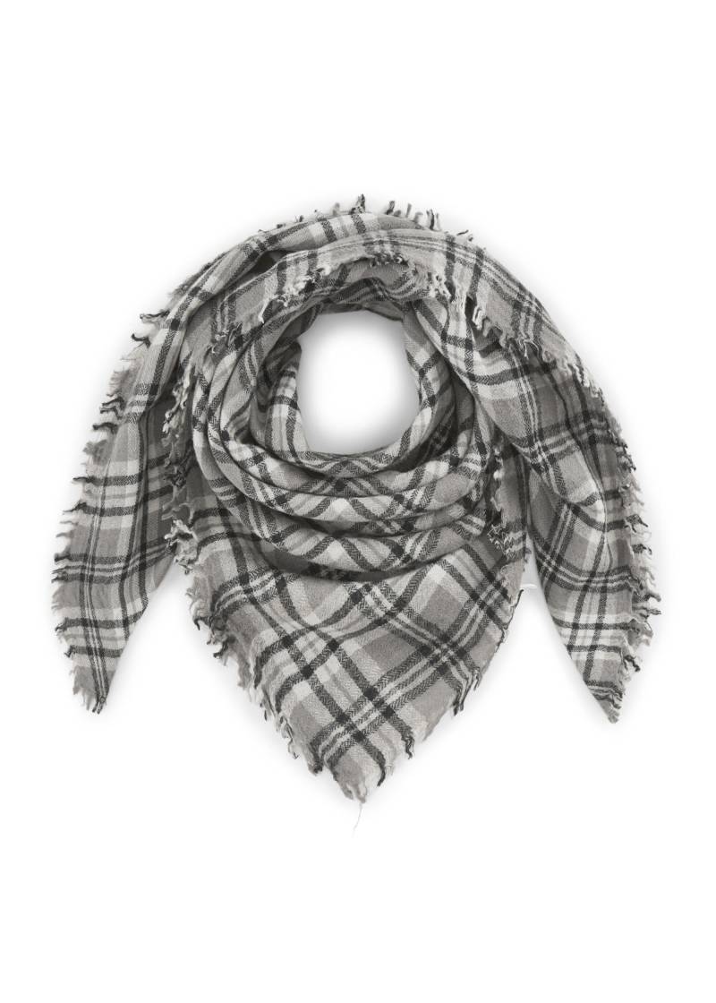 Tuch aus hochwertiger Wolle mit Karomuster grau - Gr. - one size von Codello Lifestyle Accessories GmbH