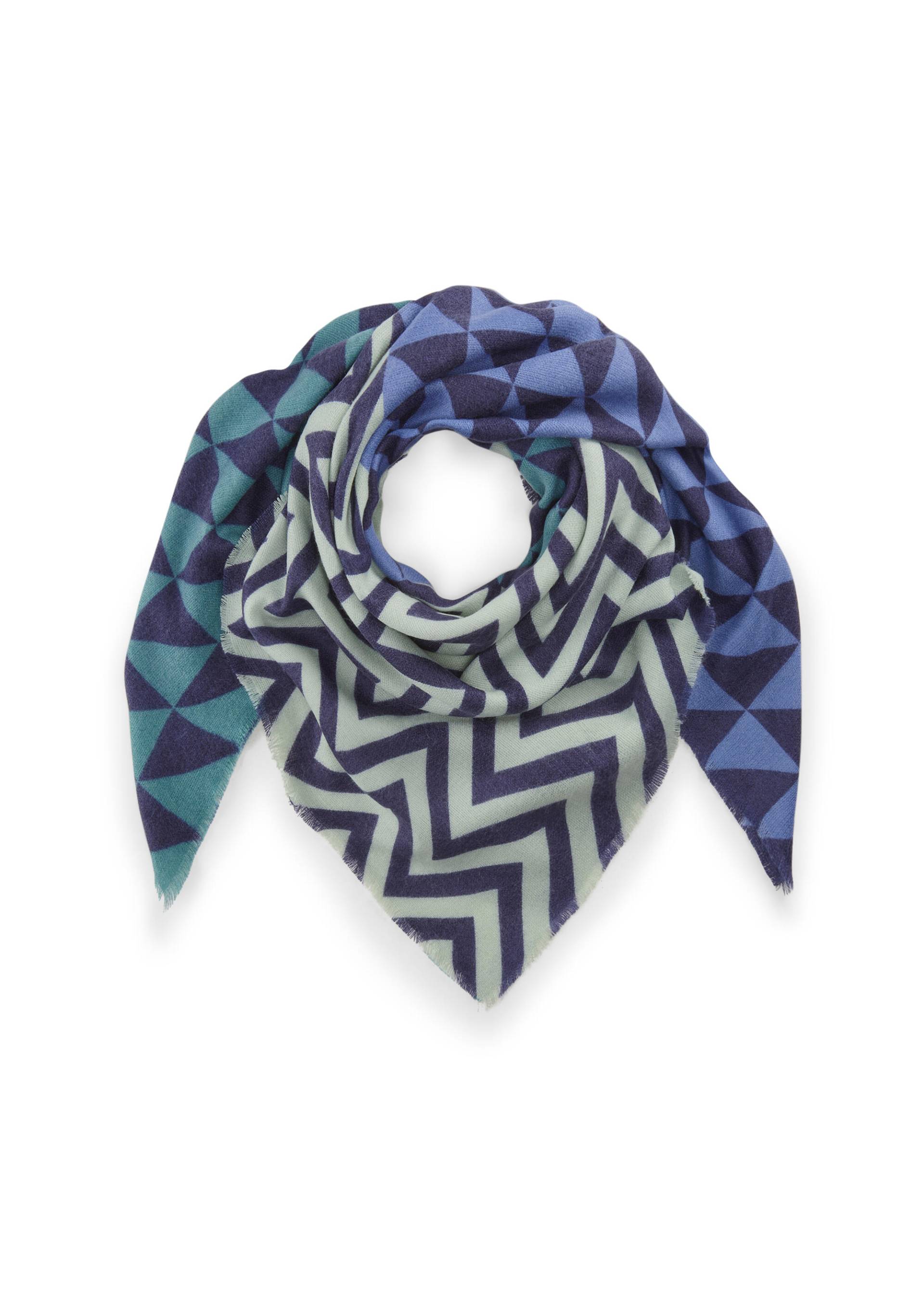 Tuch aus weichem Acryl mit graphischen Motiven blau - Gr. - one size von Codello Lifestyle Accessories GmbH