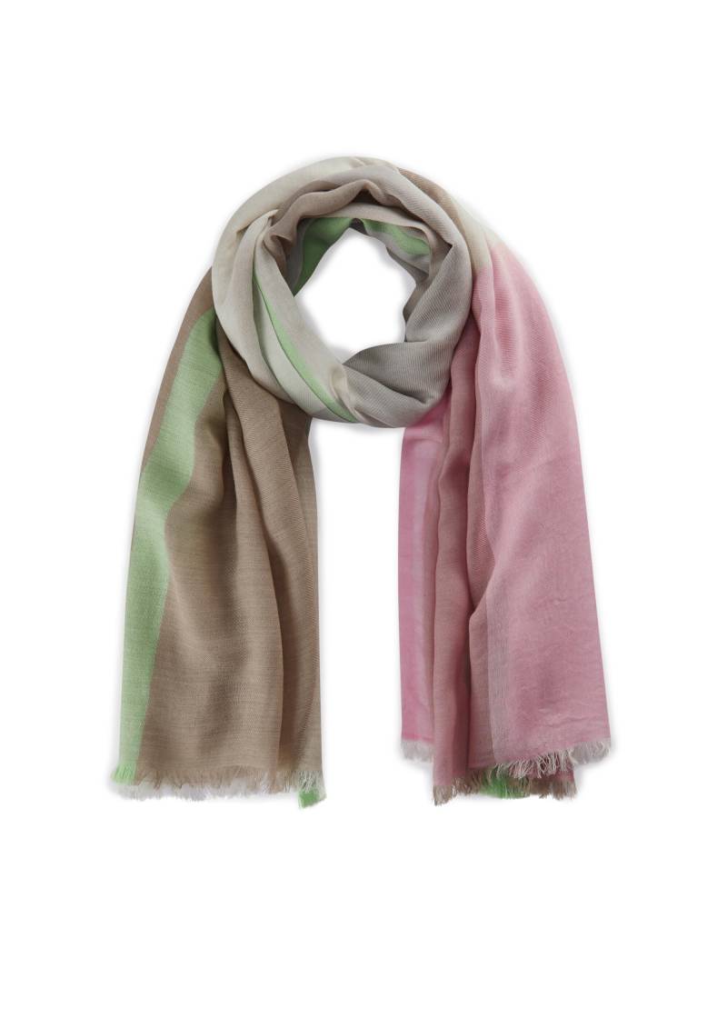 Wärmender Jacquard Schal aus Woll-Mischung mit Karo-Muster beige - Gr. - one size von Codello Lifestyle Accessories GmbH