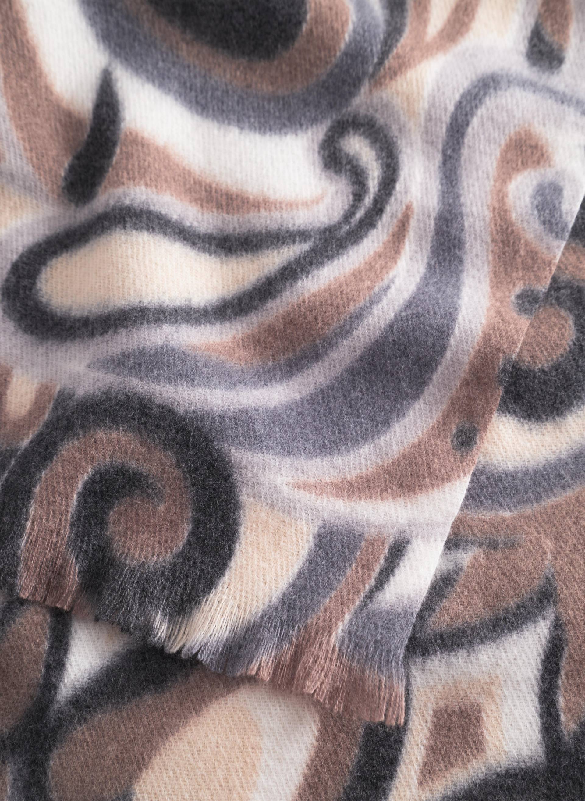 kaschmirweicher Schal mit Allover-Paisleymuster grau - Gr. - one size von Codello Lifestyle Accessories GmbH