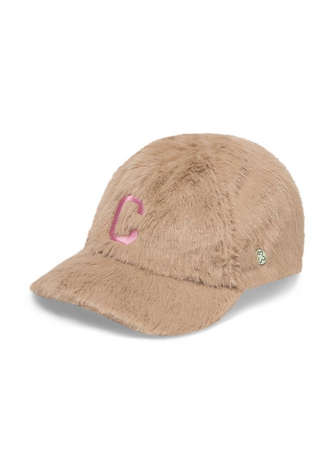 Codello Baseball Cap aus weichem Teddy-Plüsch mit C-Patch von Codello
