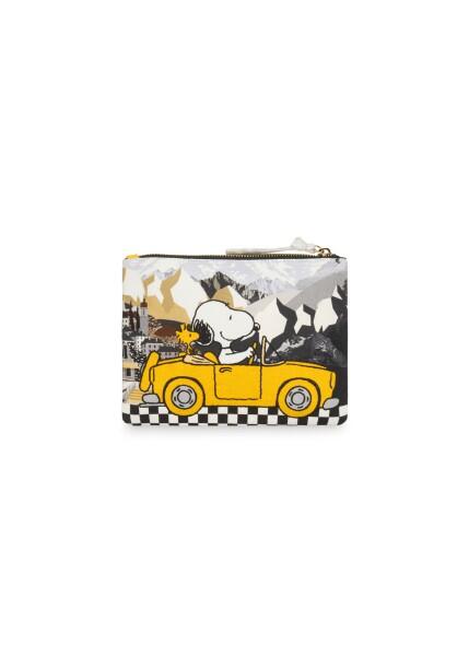 Codello - Codello Cotton Cosmetic Bag Peanuts Racing Team, Grau-Gelb von Codello