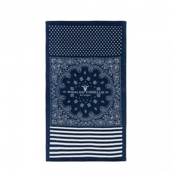 Codello - Codello Strandtuch / Badetuch Rinaldo, Blau 71011705 von Codello
