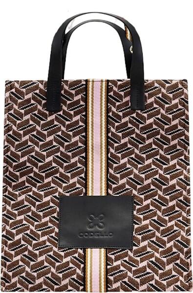 Codello - Codello Urban Comfort Vertikal Shopper, Rosa-Braun von Codello