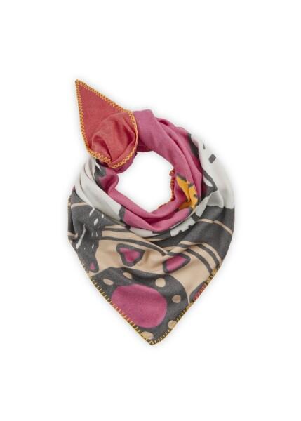 Codello - Codello X Peanuts Racing Team Dreiecksschal, Pink-Rot von Codello