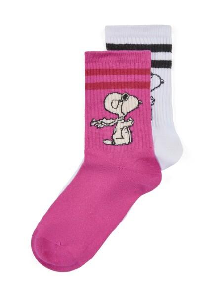 Codello - Codello X Peanuts Racing Team Tennissocken, Pink-Weiß von Codello
