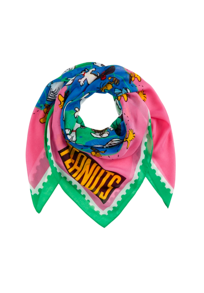 Codello - Codello X Peanuts Tuch, Schal, World of Snoopy-Collection, Pink-Mehrfarbig von Codello