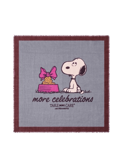 Codello - Codello X Peanuts Woll-Modal Tuch mit Snoopy-Motiv, Grau von Codello