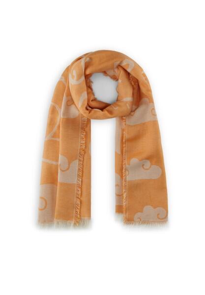 Codello - Codello X Snoopy Flower Power Happy Jacquard Schal, Orange von Codello