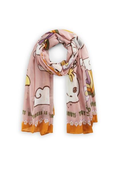 Codello - Codello X Snoopy Happy Schal, Rosa-Orange von Codello
