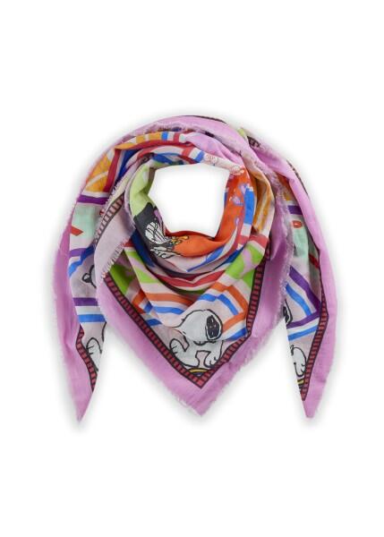 Codello - Codello X Snoopy Tuch, Schal, Asia-Collection, Rosa-Mehrfarbig von Codello