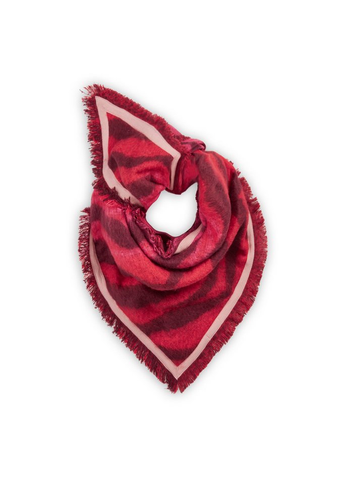Codello Dreieckstuch Codello Jaquard Triangle mit Tigerfellmuster, Super Fluffy von Codello