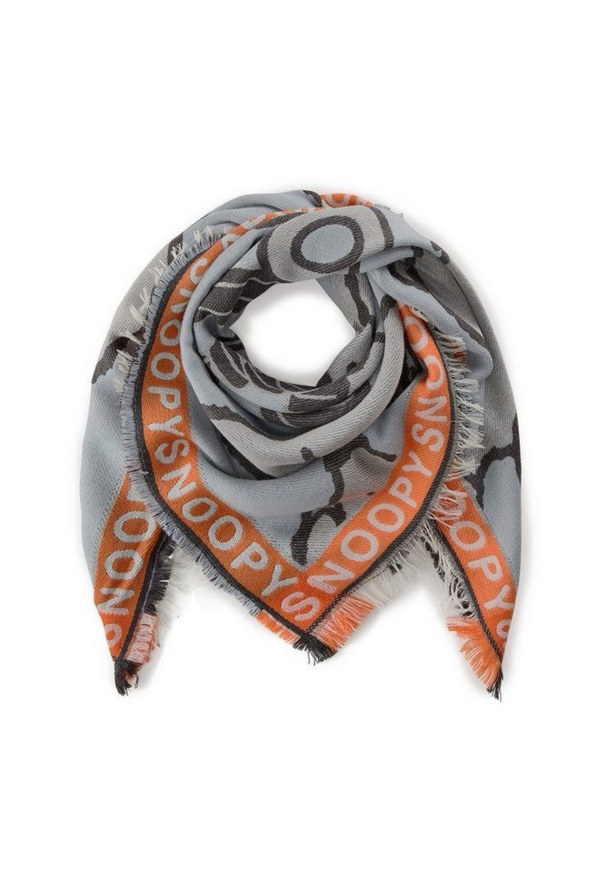 Codello Dreieckstuch Codello Peanuts Jacquard Tuch mit gewebtem Snoopy Muster, Hochwertiger Jacquard mit SUPER SNOOPY Motiv von Codello