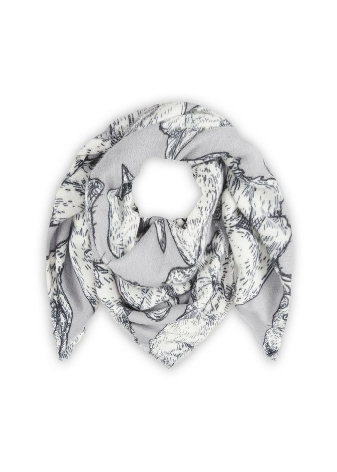 Codello Dreieckstuch Codello Tuch mit Katzenmotiven, Flauschig weicher Griff von Codello