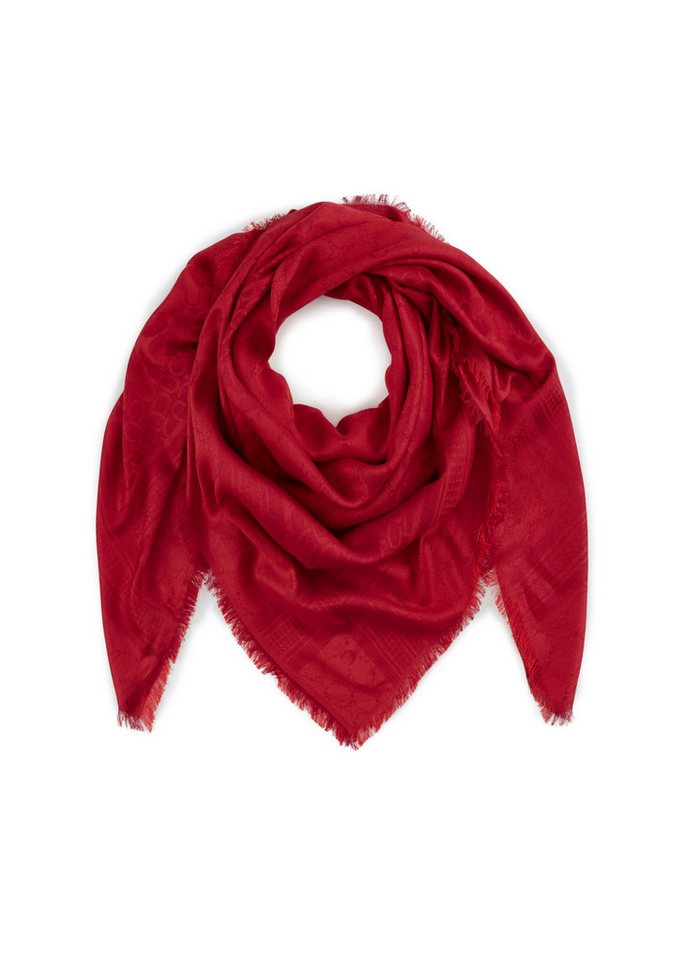 Codello Dreieckstuch Codello XL-Tuch mit gewebtem Monogramm-Muster, Beidseitig tragbar von Codello